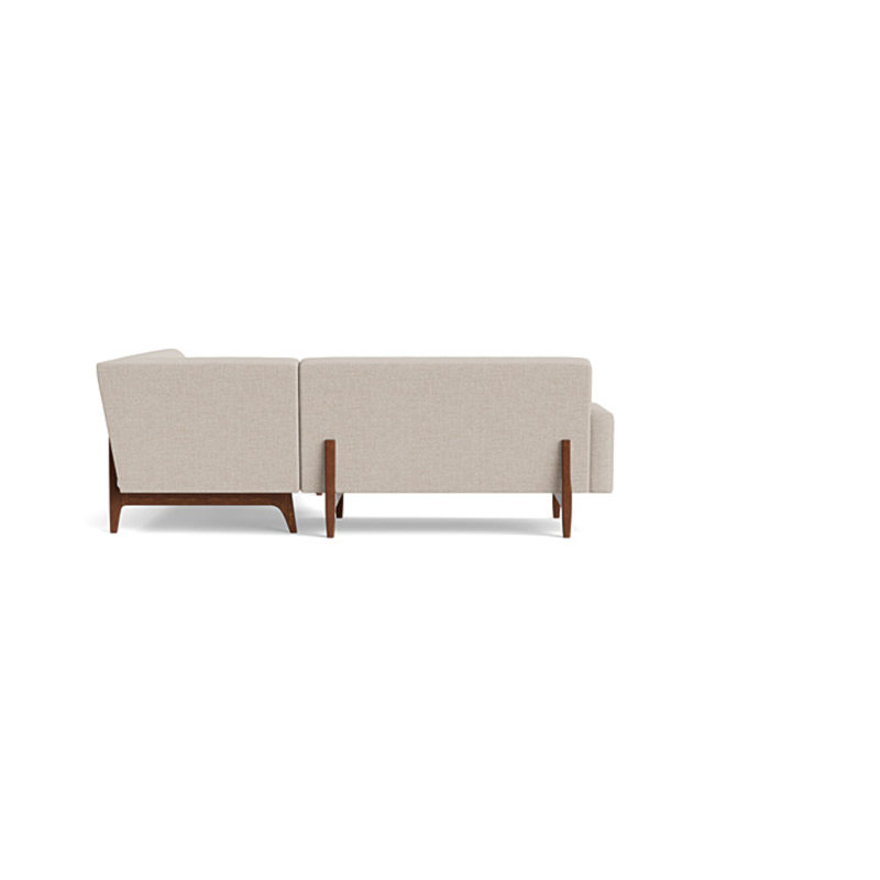 Tyler Sectional With Bumper (95" X 95"), Performance Weave - Natural, Right Hand Facing