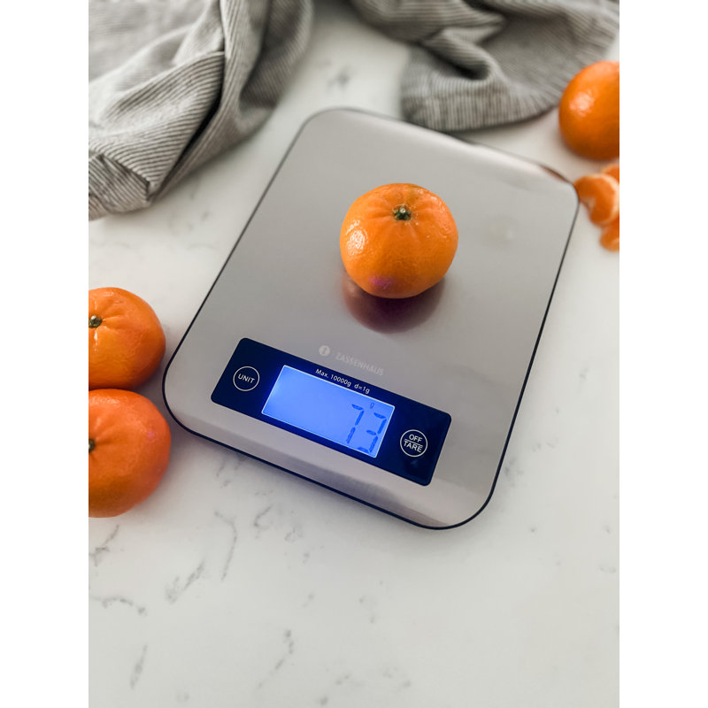 Balance de cuisine numérique «Pure», cuivre, 9,3 po x 6,9 po x 1 po, Acier inoxydable