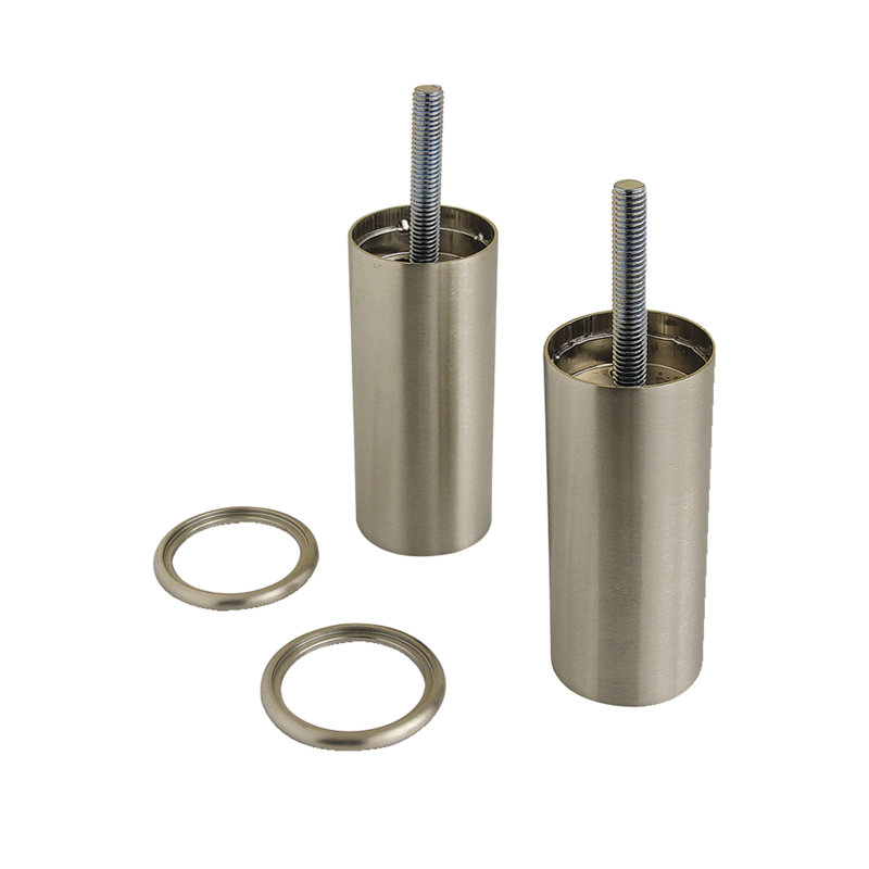 Pieds d'extension Kingston Brass VPBL314888, nickel brossé, Nickel brossé