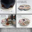 Paquet de 2 sous-verres de voiture en pierre absorbants Blooming Butterflies