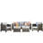 Premium All-Weather Wicker 5 - Person Patio Conversation Set with Cushions-1383815480