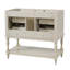 Armoire de salle de bain 36 po, ensemble de meuble-lavabo autoportant avec 4 tiroirs, structure en bois massif, beige-1758616733
