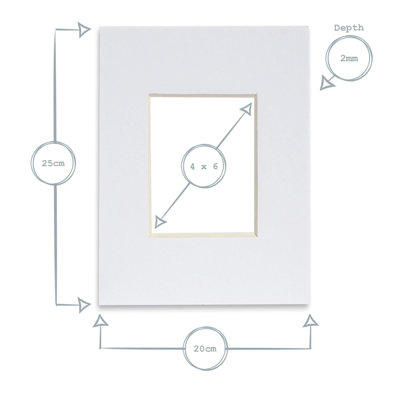 Bevelled Shadow Box Picture Frame with Mat