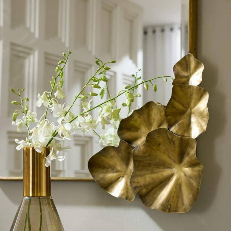 Ismerie Rectangle Brass Beveled Mirror
