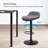 Black Standing Desk Stool, Height Adjustable Standing Desk Chair, Ergonomic Sit Stand Stool With Footrest, 360° Swivel Leaning Stools For Office Home-1328489934