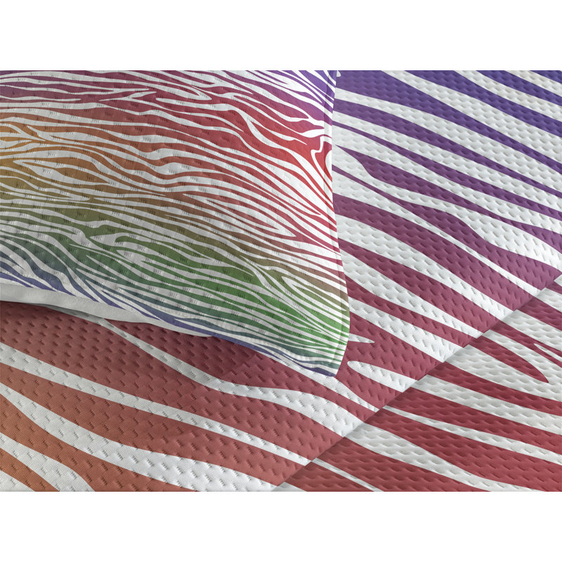 Modern & Contemporary Polyester Coverlet, Purple