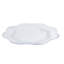Paquet de 8 assiettes de présentation en plastique D13 ", chargeurs décoratifs de poids moyen pour assiettes, mariages, fêtes et repas à la maison (transparent)-1080083429