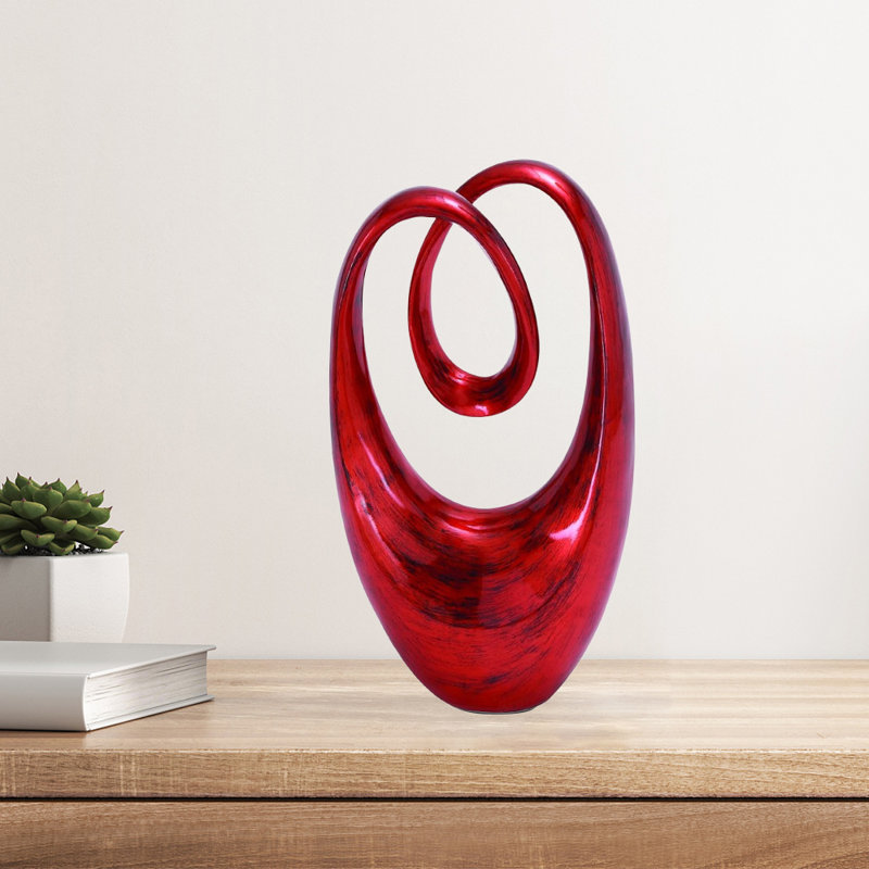 Sculpture moderne abstraite décorative (1pc) - Pièce d'art minimaliste pour chambre à coucher, bureau ou bureau