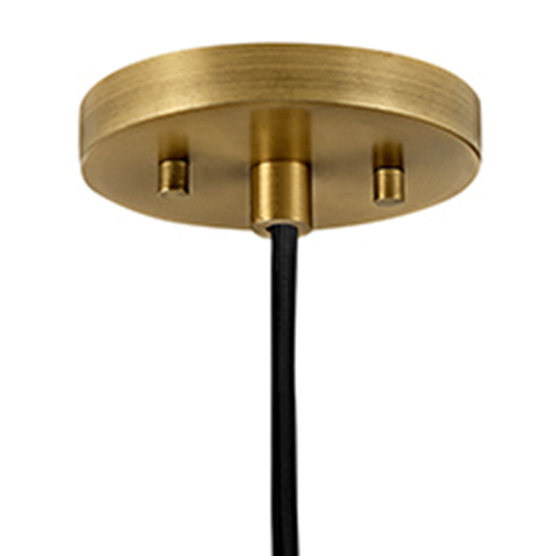 Luminaire suspendu conique à 1 lumière Kita, Bleu marine mat