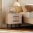 Mid-Century Modern 22.5 '' Fluted Nightstand-186356514