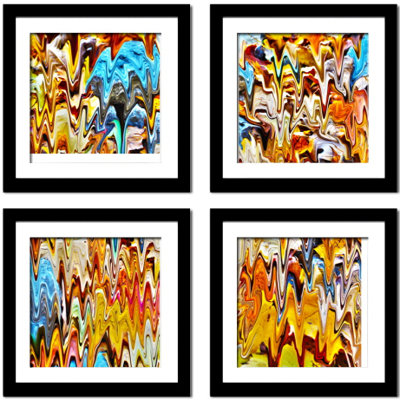 " Autumn River " by Neeva Kedem 4 - Pieces