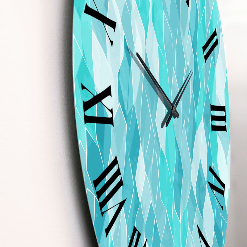 Horloge murale Turquoise, Grand