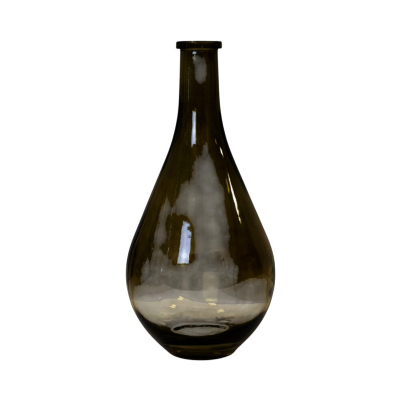 Warm Grey Tall Bud Vase, Grey