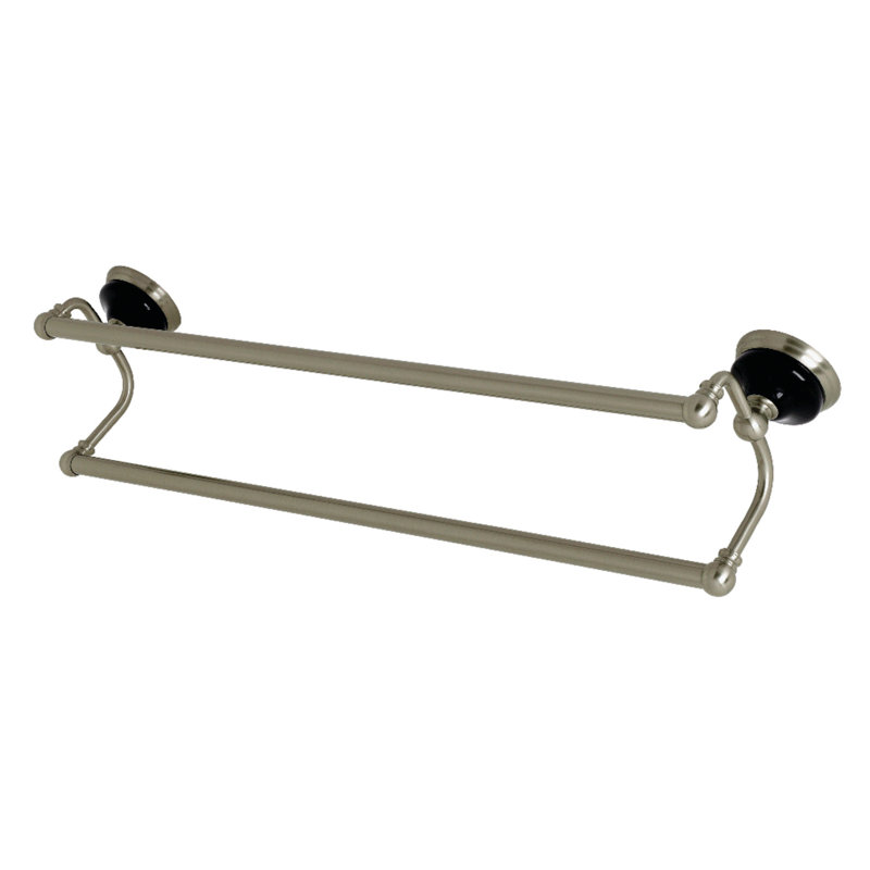 Barre à serviettes murale 24 po water onyx, Nickel brossé