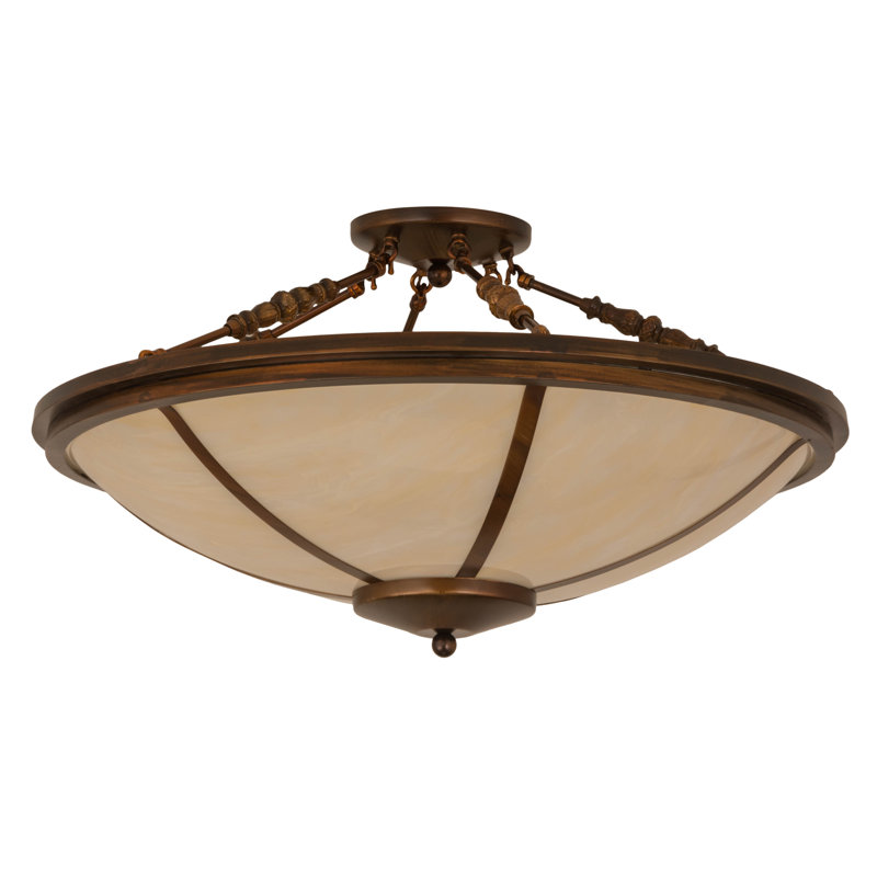 Plafonnier semi-encastré 31 po 4 lumières Gosselin