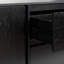 Buffet 63 po Scandi avec tiroirs biseautés, noir-1693958569