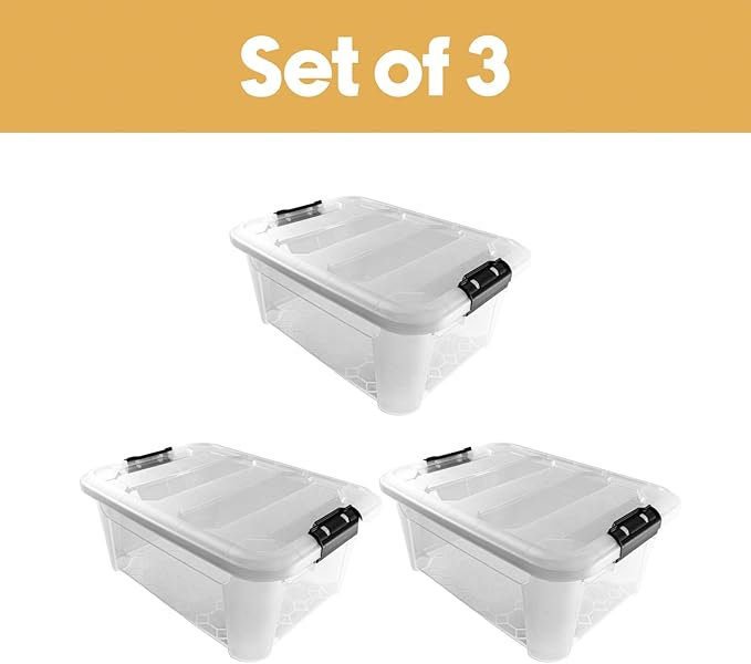Rebrilliant Plastic Decorative Bin, 26.5cm H x 36.5cm W x 48.5cm D