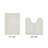 Moriceau 100% Cotton 2370 GSM Tufted Reversible 2-Piece Bath Rug Set – Ultra Soft Highly Absorbent, Machine Washable, OEKO-TEX Certified, Ideal for Bathtub, Vanity, Sink & Toilet Areas, Ivory-130049239-91660753