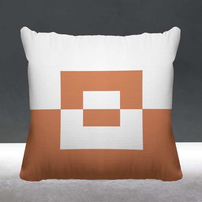 Coussin décoratif intérieur / extérieur Granger, L 17 po x H 17 po, Chair