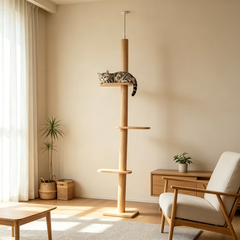 Arbre à chat à niveaux multiples 102,3 pouces - Centre de jeu et d'activité pour chat tout-en-un - Tour pour chat d'intérieur multifonctionnelle pour l'escalade et le repos