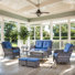 Carolina 7-Piece Square Outdoor Conversation Set With Loveseat And Armchair