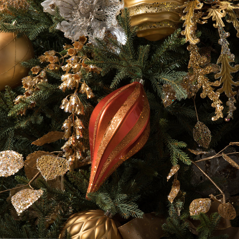 Ornement de Noël UV, Orange brûlé