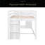 Lit mezzanine simple avec armoire et tablette-966688995