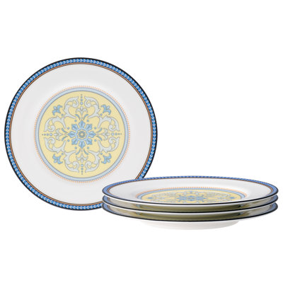Ensemble de 4 assiettes à pain et à beurre / apéritif 6-1 / 2 "Noritake Menorca Palace