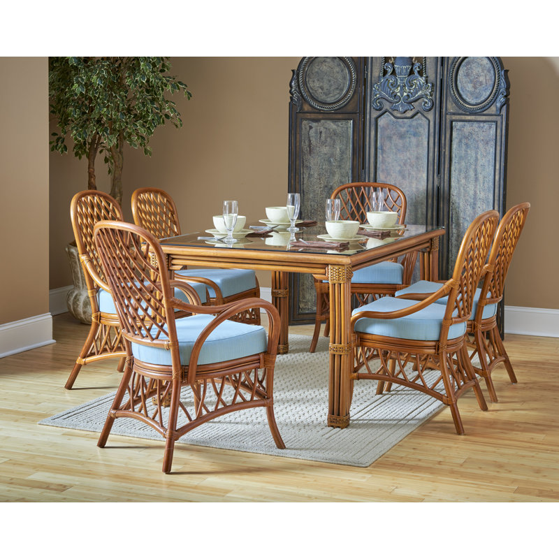 Sanders Glass Top Dining Table