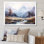 «European Fog Mountain Dream II - Winter Landscape», art mural