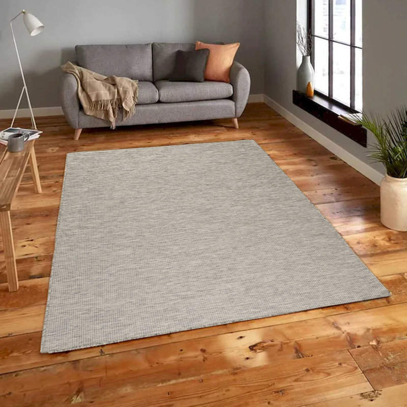 Tapis intérieur / extérieur argent Sorento, Rectangle 3 pi x 5 pi