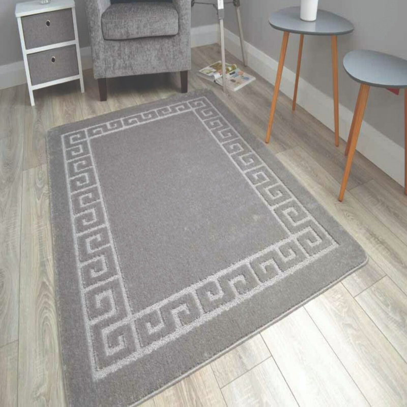 Tamms Machine Woven Dark Grey Indoor Rug, Rectangle 120 x 150cm
