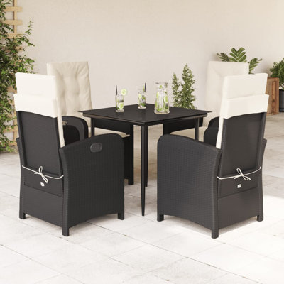 Red Barrel StudioÂ® 5 Piece Patio Dining Set With Cushions Poly Rattan -  C62B3E01AA7C451899691ABA33DF139C