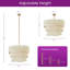 Lustre tambour 6 lumières Ashli