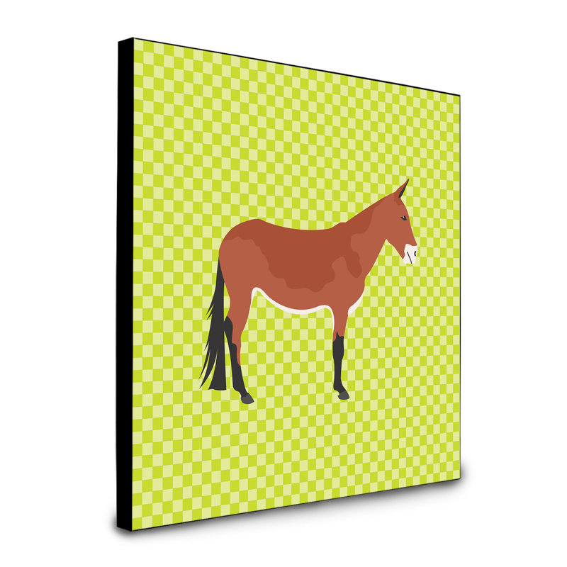 Panneau mural mule art Favore, Vert