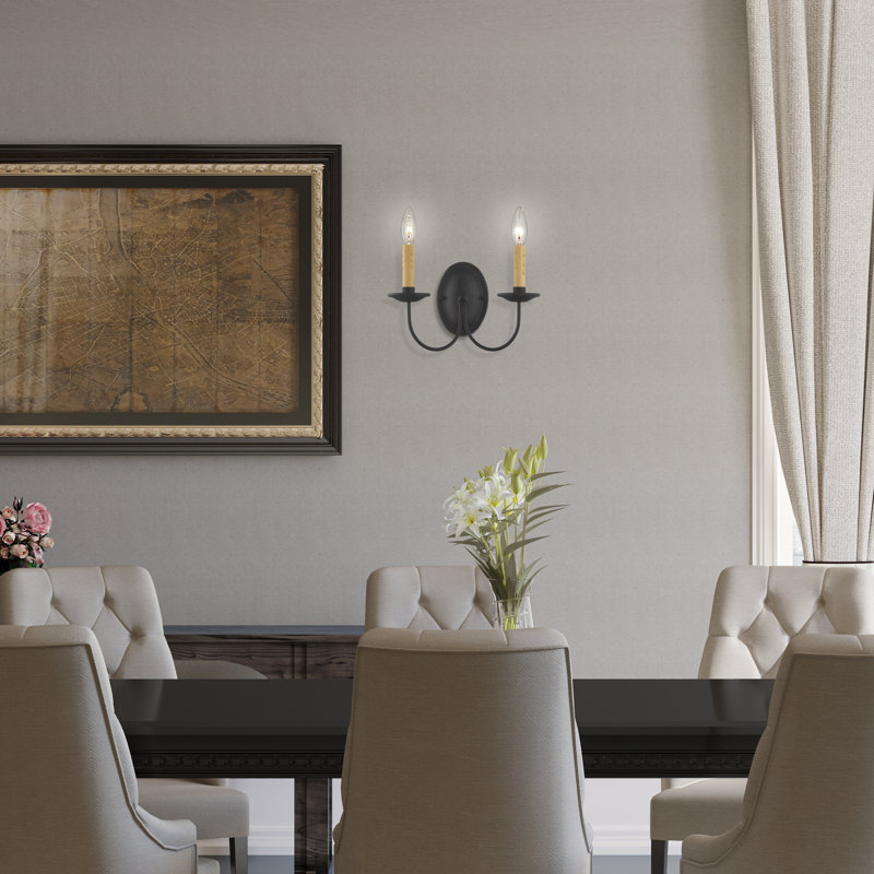 Analycia Steel Candle Wall Light
