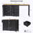 Kitchen Island with Extendable Dining Table, Kitchen Storage Cart with 3 Drawers, Power Outlet-1108957430