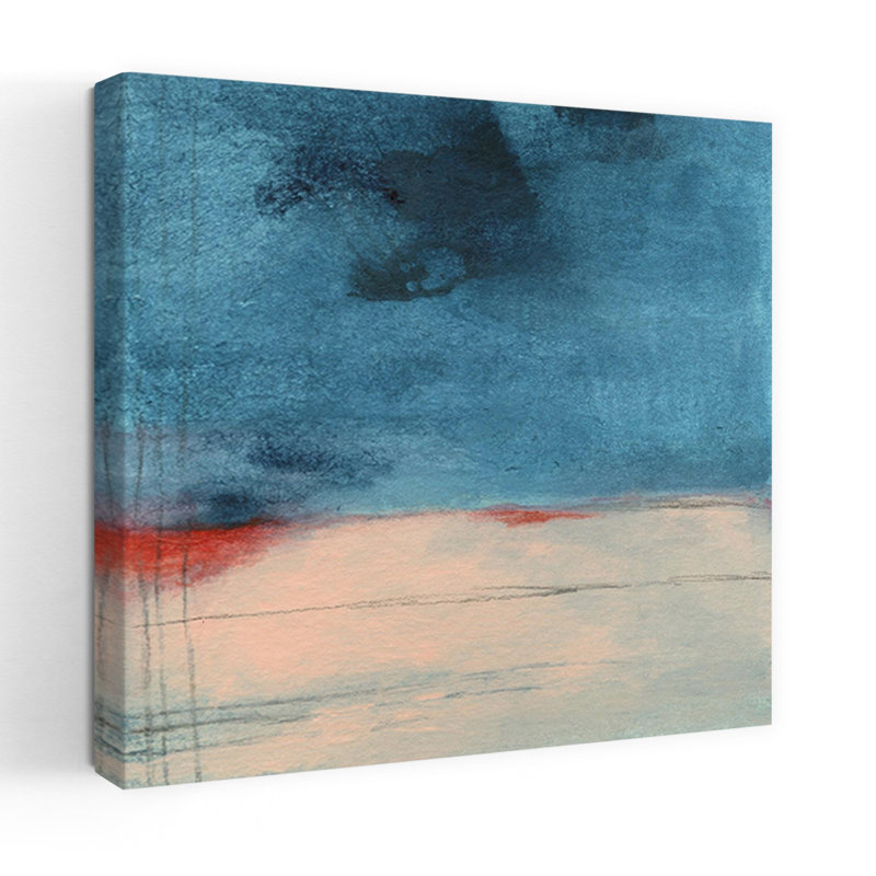 «Wandering Water», art contemporain abstrait, 18" H x 18" W
