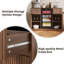 Armoire de réfrigérateur avec rangement pour le vin, armoire de cuisine cannelée avec tablettes réglables, mini armoire de réfrigérateur avec rangement pour le vin-1999965515