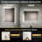 40" X 30" LED Bathroom Mirror With Dimmable Light Anti-Fog Lighted Vanity Mirror With 3 Color Modes, IP44 Waterproof Horizontal/Vertical Mount-1738328658