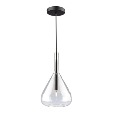  Luminaire suspendu 1 lumière Conic noir