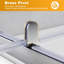 Madarisse Pivot Framed Shower Door with Clear Glass-2067879806