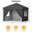10x10 FT Commercial Pop-Up Canopy with One-Push Set-up, Waterproof UV Protection, 4 Detachable Sidewalls, Adjustable Height, Sturdy Steel Frame, Event Tent-113196486