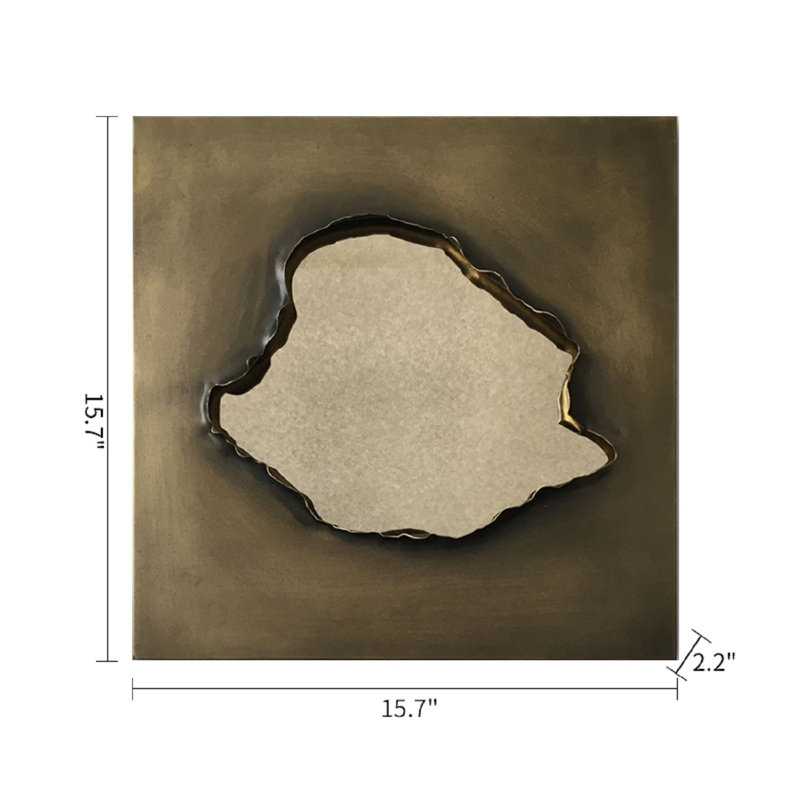 Lathbury Metal Flat Wall Mirror