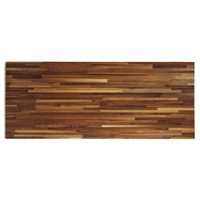 CONSDAN Butcher Block Counter Top, Solid Walnut Hardwood Countertop, Prefinished with Food-Safe Oil