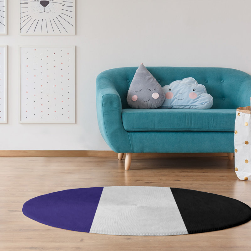 Chenille Indoor Rug, Round 5'