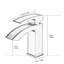 Robinet de salle de bain en nickel brossé, robinet pour lavabo de salle de bain, robinet de salle de bain monotrou moderne