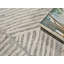 Kascata Hand Tufted Geometric Area Rug in Silver/Ivory-1081506925