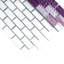 Carrelage mosaïque en verre brillant à joint brique 11,82 po x 11,82 po Rainbow Crystile-36932380