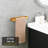 Premium Stainless Steel Bathroom Accessory Set With Gold Finish - Wall Mount Toilet Paper Holder And Towel Ring